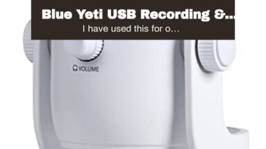 Blue Yeti USB Recording & Streaming on PC and Mac, 3 Condenser Capsules, 4 Pickup Patterns, Hea...