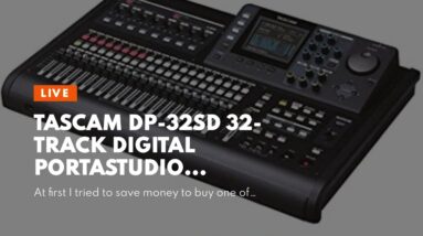 Tascam DP-32SD 32-Track Digital Portastudio Multi-Track Audio Recorder,Black