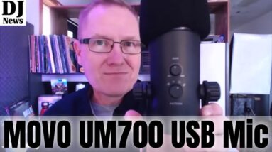 Demo of USB Podcast Microphone Movo UM700 Adjustable Pattern Streaming Microphone with Headphone Out