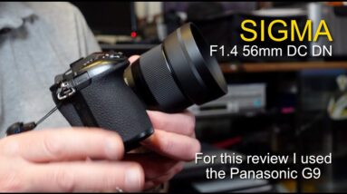 Sigma 56mm F1.4 DC DN - Micro Four Thirds mount used on my G9