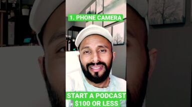 Want to START a podcast for beginners? | The CHEAP budget SETUP for spotify podcasting! #shorts