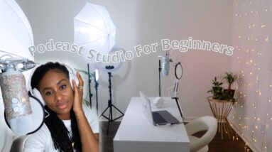 How To Set Up A Podcast Studio For Beginners In 2022! + Equipment Details