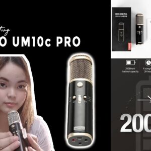 Lenovo UM10C Pro Karaoke Microphone Computer Universal Sound Card Anchor Recording Equipment(Gold)