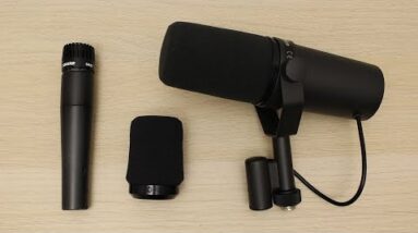 Shure SM57 vs SM7B (A2WS, A7WS, sE Electronics Pop Filter Test)