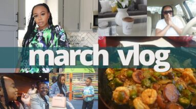 MARCH VLOG | My Ex Got Mad, Shopping for New Podcast Equipment, Tyler's Bday, Girls Nite Out + More