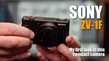 Sony ZV-1F Review - My first look video.