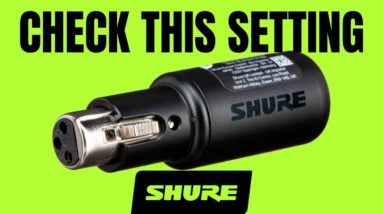 Check THIS Setting on Your PC - Shure MVX2U