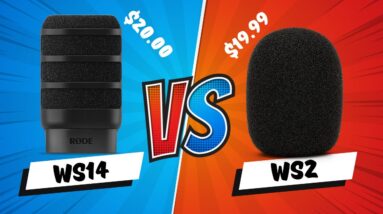 RODE PodMic WS14 Windscreen REVIEW And Comparison To WS2