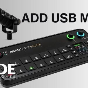 Add USB Mics To RODECASTER VIDEO